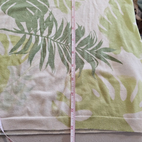 Kasper Palm Print Sleeveless Top - Size XL - NWT - Picture 4 of 10